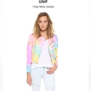Unif Tie Dye Moto Jacket